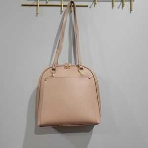 Miztigue Convertible Backpack Shoulder Bag Blush w/ Gold Accents Nice Condition